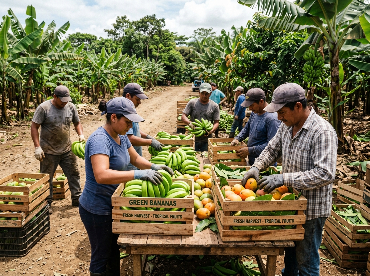 Trabajo en Campo Banano y Mango